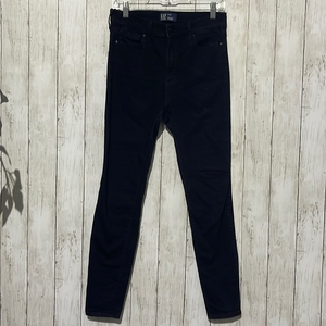 GAP High Rise Legging Jeans Black Women's Size 6 28R Denim